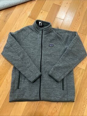 Patagonia Heather Gray Full-Zip Fleece Jacket
